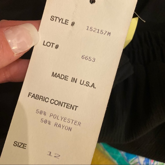 ๐ VINTAGE 80s TONI GARMENT FOR CC MAGIC BLACK HIGH WAIST PANTS SZ 12 - Picture 3 of 13